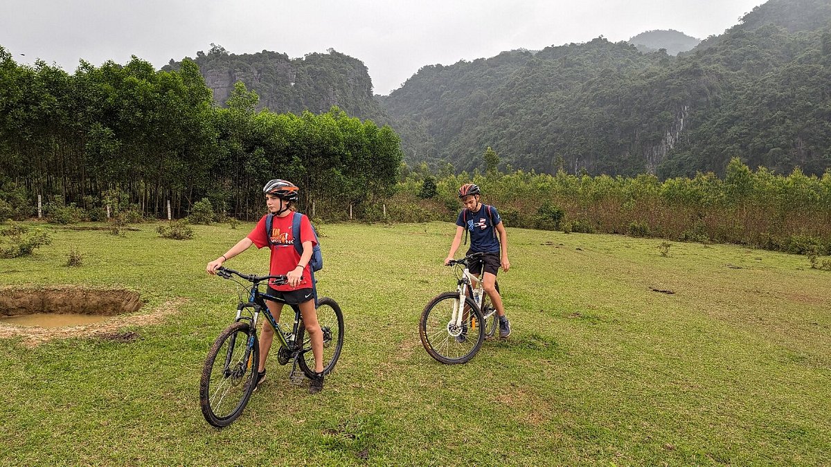 Farm land cycling tour